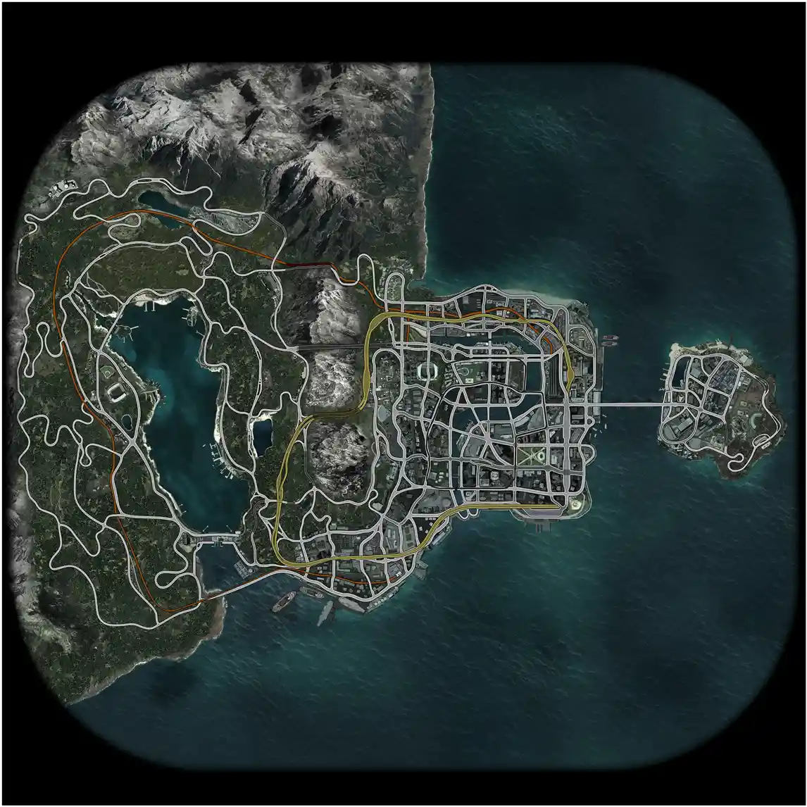 Paradise City Map