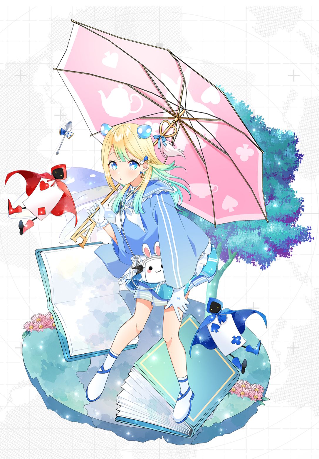 コンパス アリス ライアリクリアカード 不思議の恋する乙女】青春