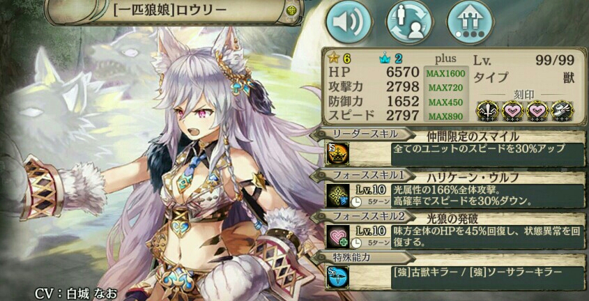 一匹狼娘 ロウリー 幻獣契約クリプトラクト Wiki