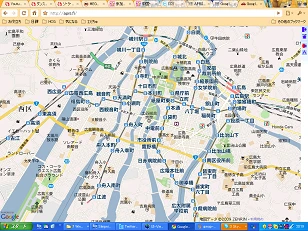 欲しい地図の場所を表示する