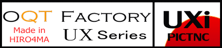 OQT Factory UXseries ロゴ:JA6UXN作 OQT Factory UXseries ロゴ:JA6UXN作