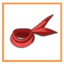 忍転身装束（飛鳥）の赤スカーフ.jpg