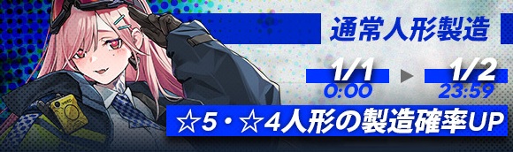 イベント 5 4人形通常製造確率up ドールズフロントライン ドルフロ 少女前線 Wiki