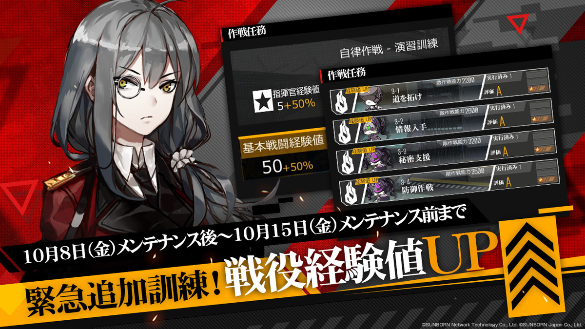 イベント 緊急追加訓練 戦役経験値up ドールズフロントライン ドルフロ 少女前線 Wiki イベント 緊急追加訓練 戦役経験値up ドールズフロントライン ドルフロ 少女前線 Wiki