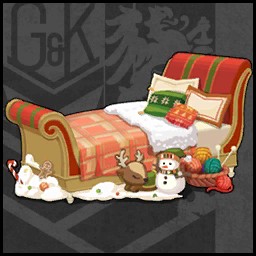 家具-クリスマス-そり型ベッド.JPG