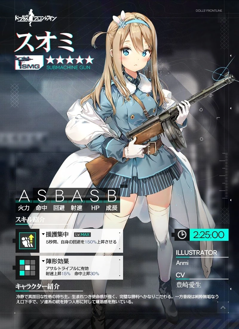 スオミ - ドールズフロントライン(ドルフロ)【少女前線】 Wiki*