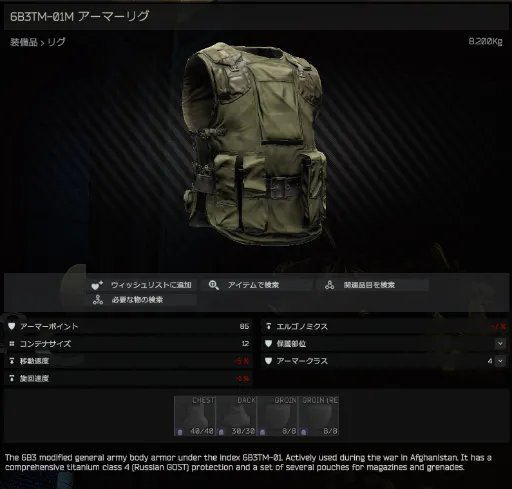 6B3TM-01 armored rig (Khaki) - Escape from Tarkov Wiki*