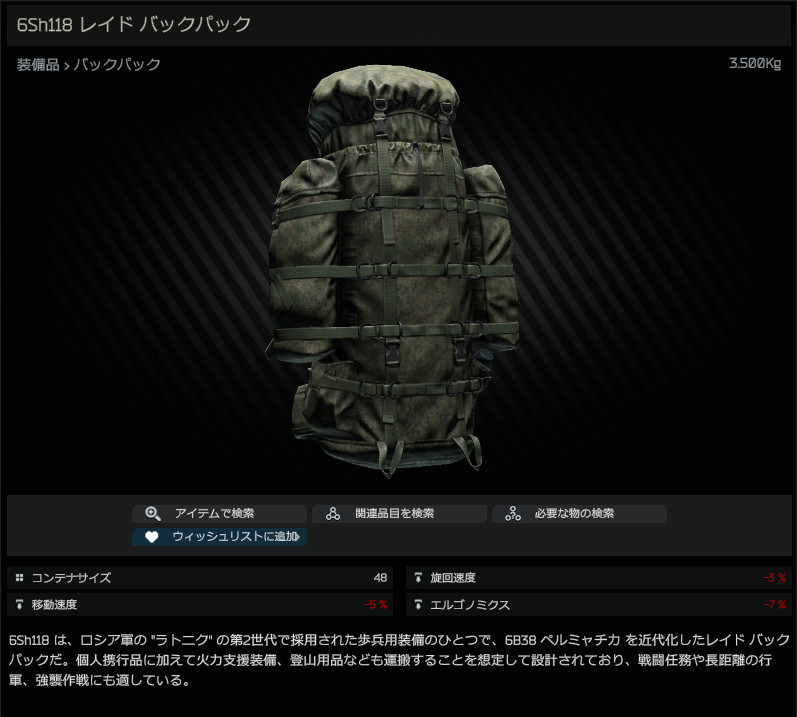 6Sh118 raid backpack (Digital Flora) / 6Sh118 レイド バックパック - Escape from  Tarkov Wiki*