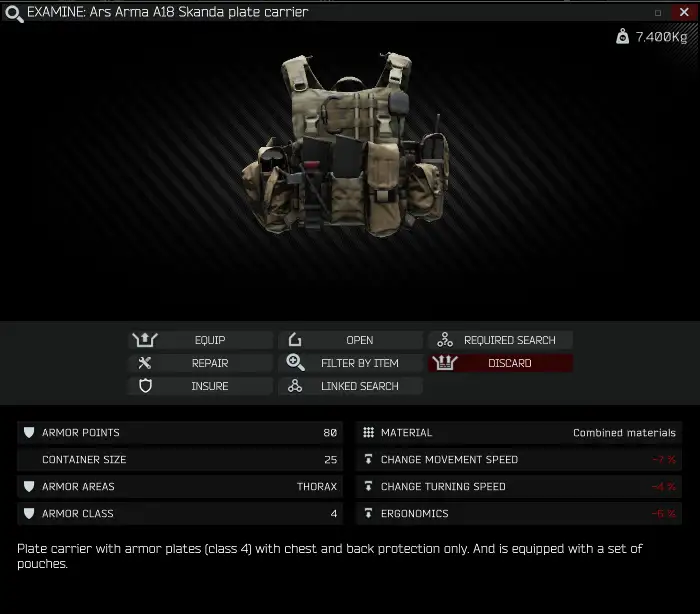 Ars Arma A18 Skanda plate carrier - Escape from Tarkov Wiki*