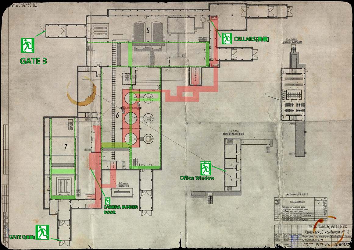 factory escape from tarkov map woods