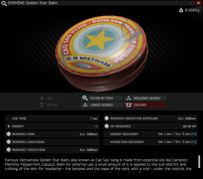 Golden Star Balm Escape From Tarkov Wiki Golden Star Balm Escape From Tarkov Wiki