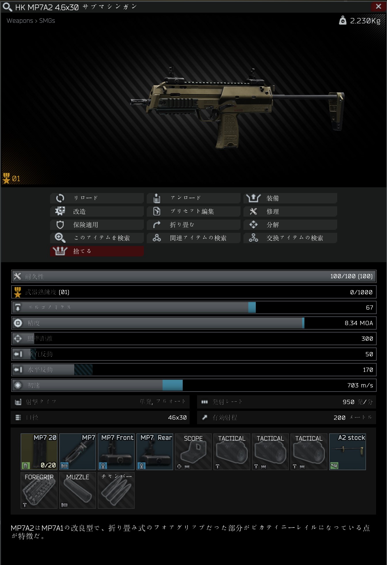 Mp7a2 Escape From Tarkov Wiki