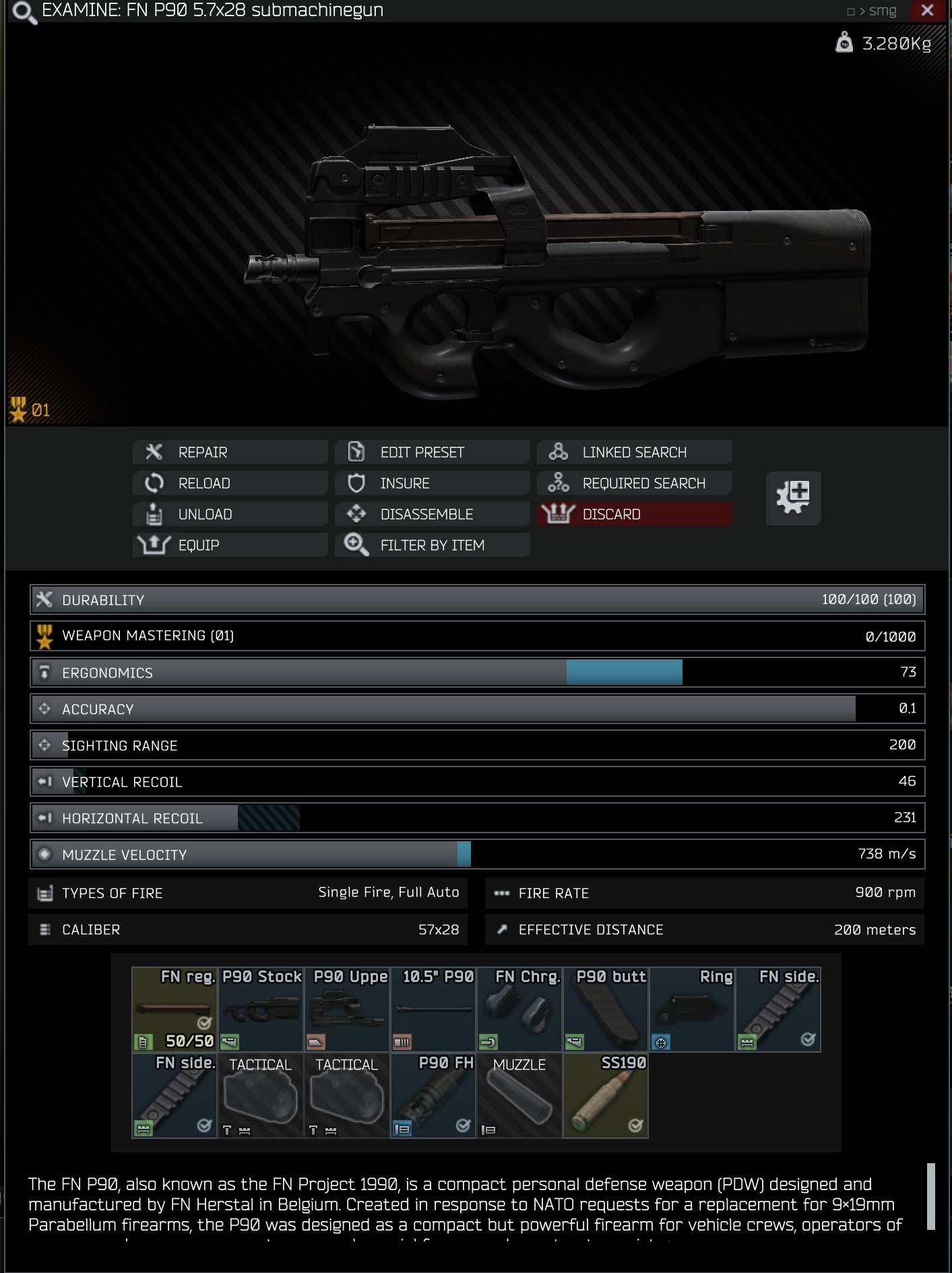 Fn P90 Escape From Tarkov Wiki