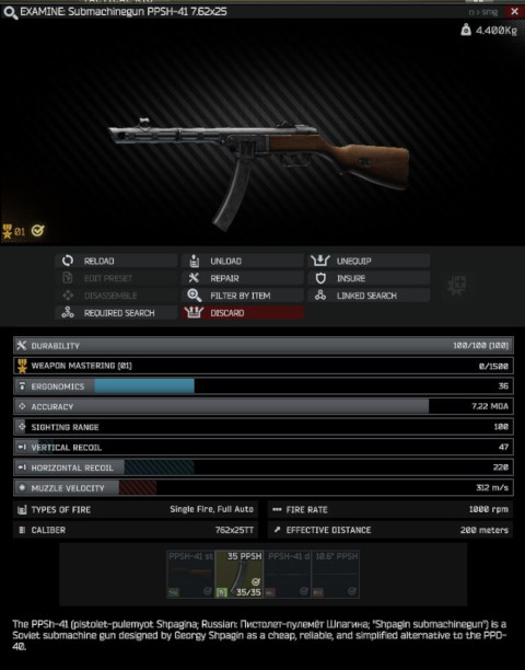 Ppsh 41 Escape From Tarkov Wiki