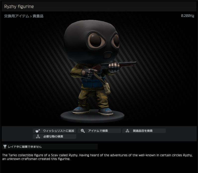 Ryzhy figurine / 日本語名称無し（英名称と同じ） - Escape from Tarkov Wiki*