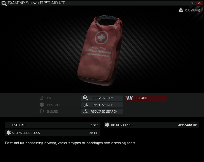 Salewa First Aid Kit Escape From Tarkov Wiki