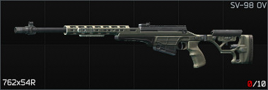 SV-98 7.62x54R bolt-action sniper rifle / SV-98 7.62x54R ボルトアクション スナイパーライフル  - Escape from Tarkov Wiki*