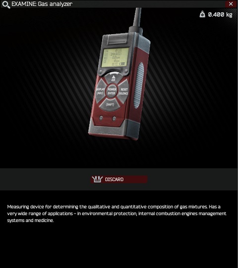 Gas Analyzer Escape From Tarkov Wiki