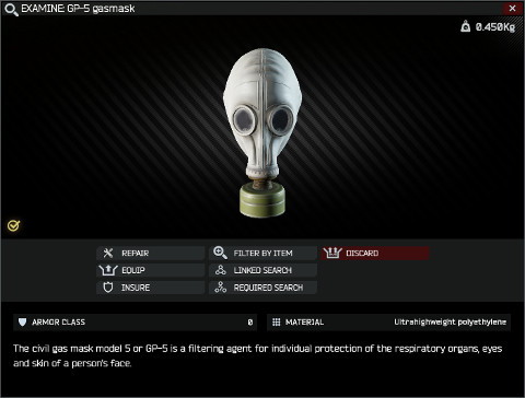 Gp 5 Gasmask Escape From Tarkov Wiki