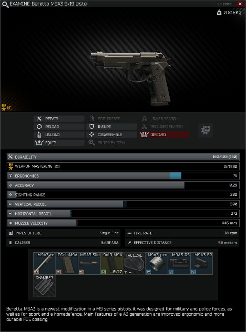M9a3 Escape From Tarkov Wiki M9a3 Escape From Tarkov Wiki