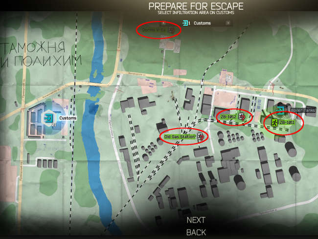 地図 Escape From Tarkov Wiki