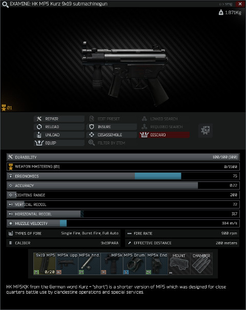 Mp5k N Escape From Tarkov Wiki