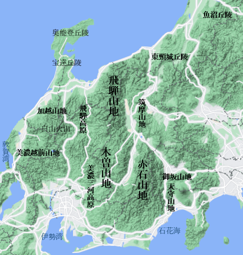 中部地方の地形 Fictionation Wiki