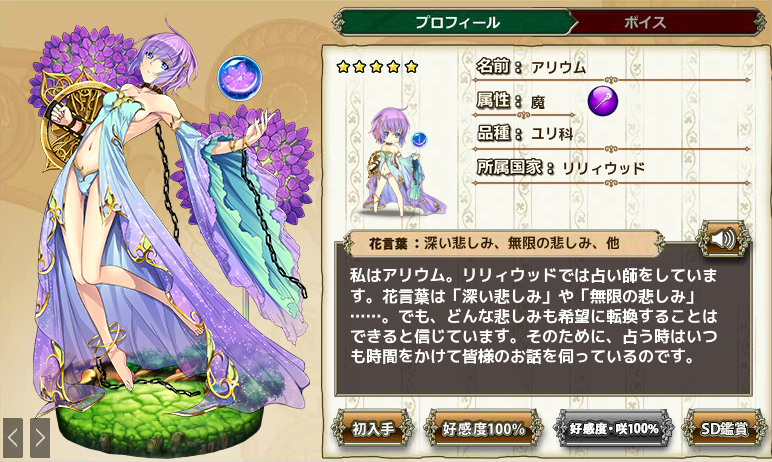 アリウム Flower Knight Girl Wiki