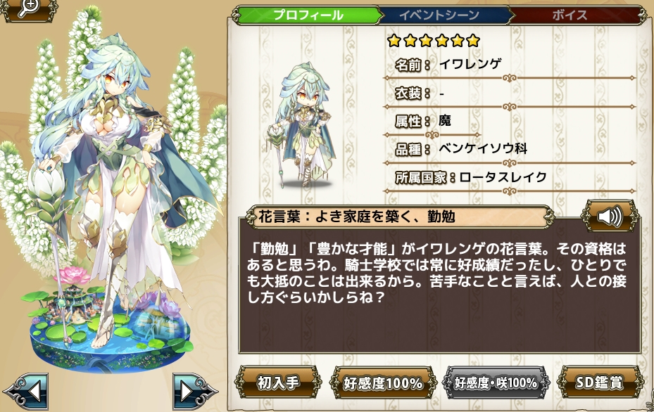 イワレンゲ Flower Knight Girl Wiki