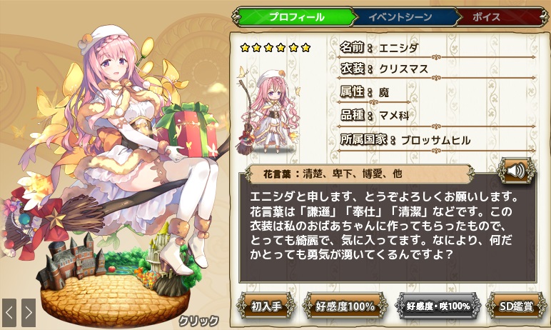 エニシダ クリスマス Flower Knight Girl Wiki