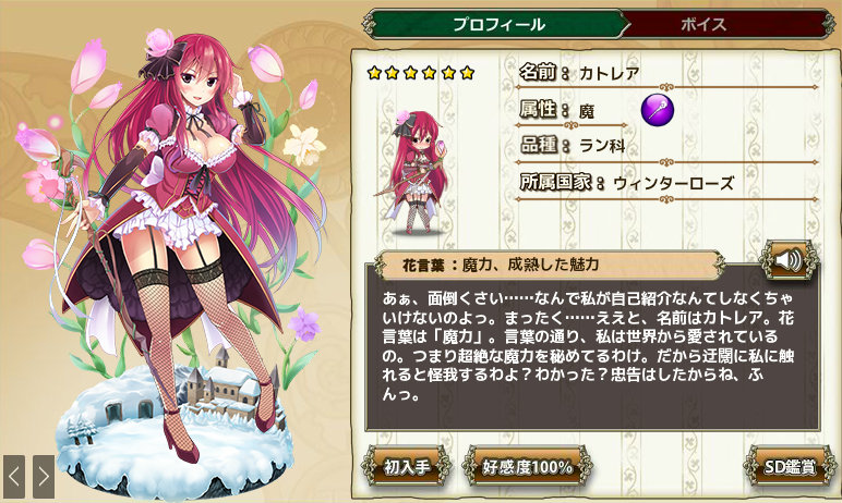 カトレア Flower Knight Girl Wiki