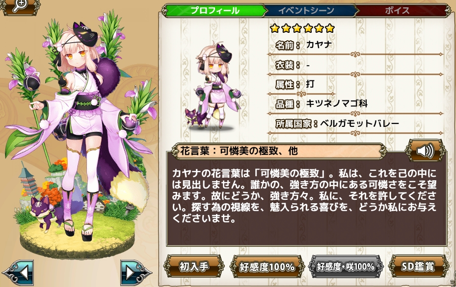 カヤナ Flower Knight Girl Wiki