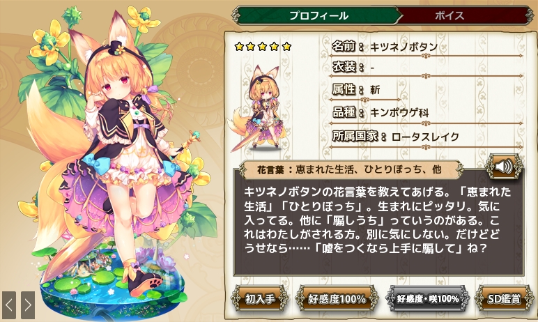 キツネノボタン Flower Knight Girl Wiki
