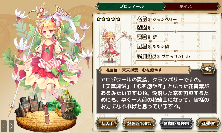 クランベリー Flower Knight Girl Wiki