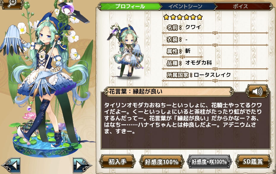 クワイ Flower Knight Girl Wiki