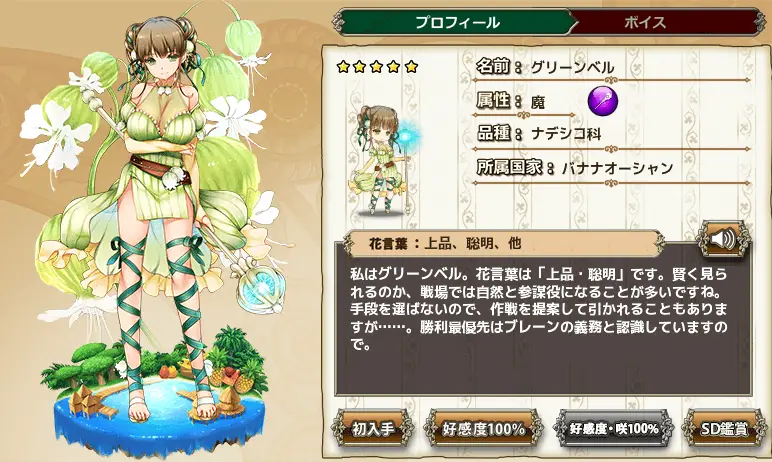 グリーンベル Flower Knight Girl Wiki