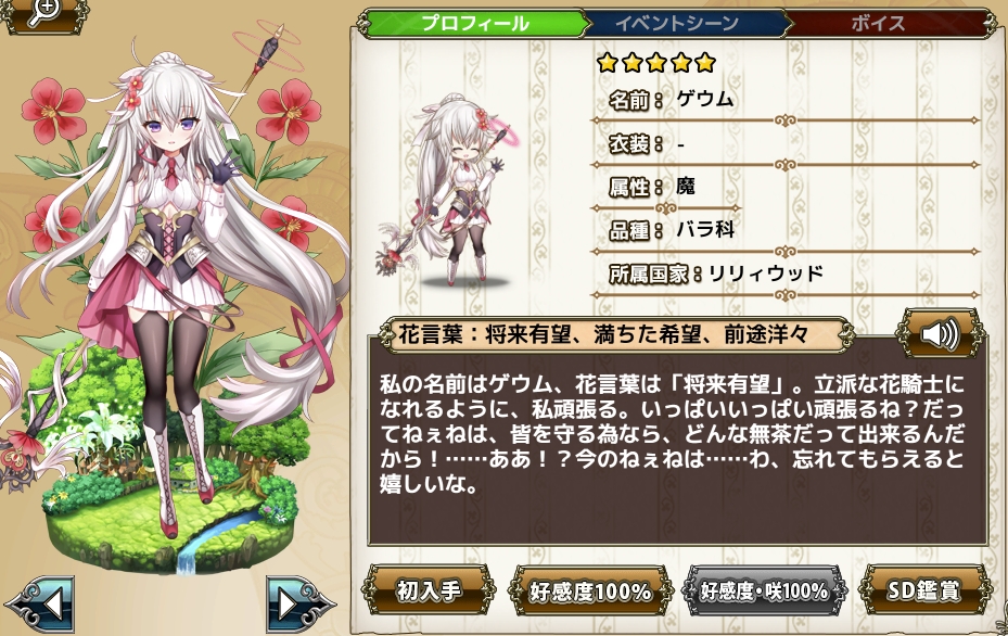 ゲウム Flower Knight Girl Wiki