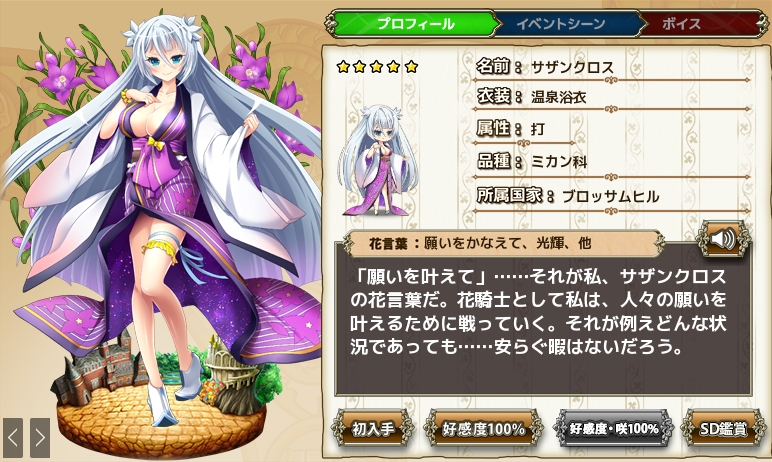 サザンクロス 温泉浴衣 Flower Knight Girl Wiki