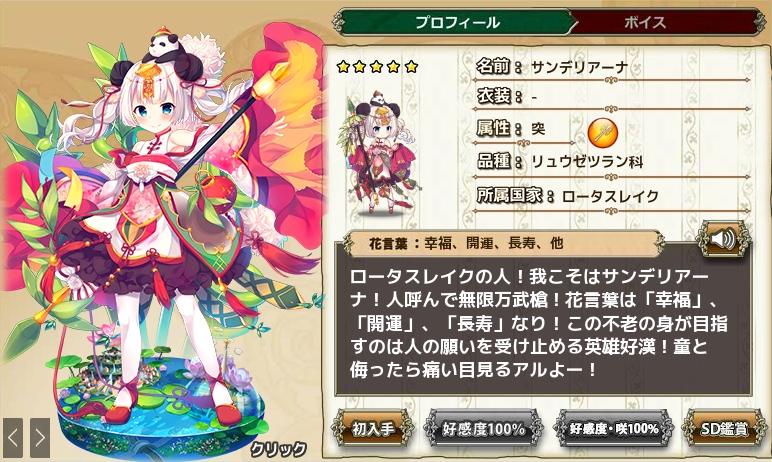 サンデリアーナ Flower Knight Girl Wiki