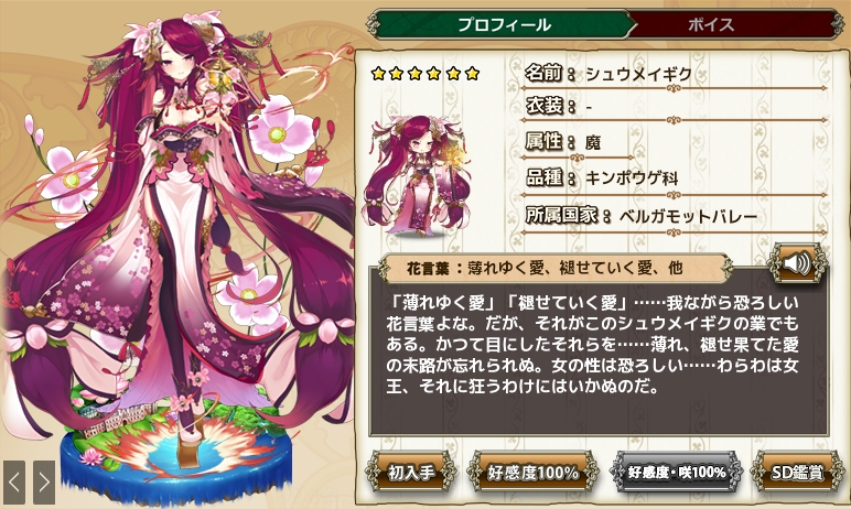 シュウメイギク Flower Knight Girl Wiki