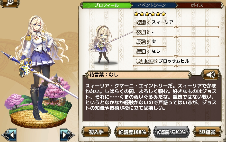 スィーリア Flower Knight Girl Wiki