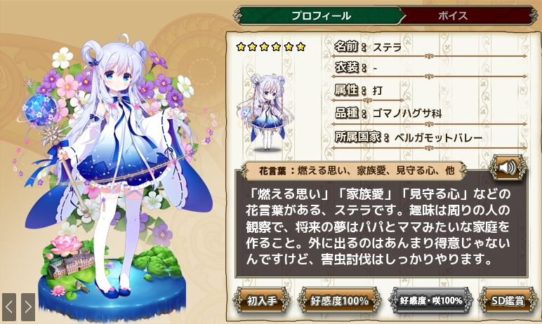 ステラ Flower Knight Girl Wiki