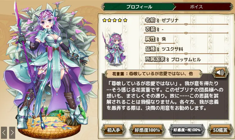 ゼブリナ Flower Knight Girl Wiki