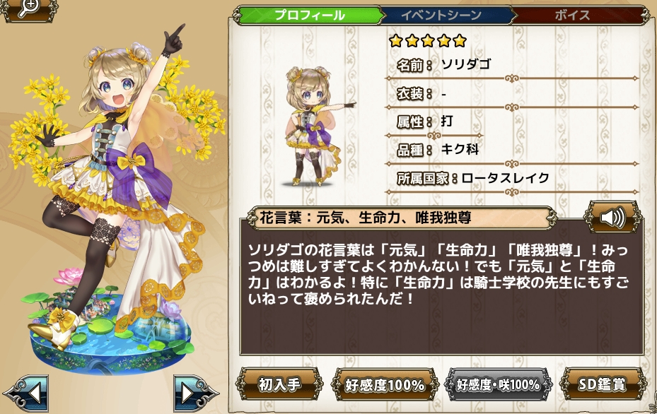 ソリダゴ Flower Knight Girl Wiki