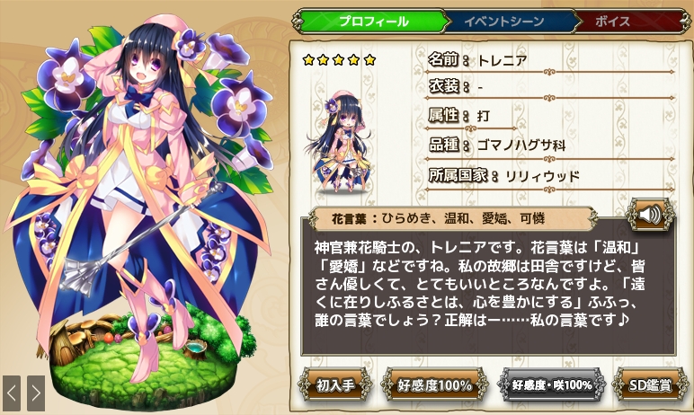 トレニア Flower Knight Girl Wiki