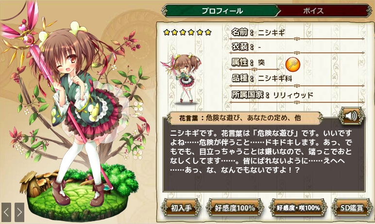 ニシキギ Flower Knight Girl Wiki