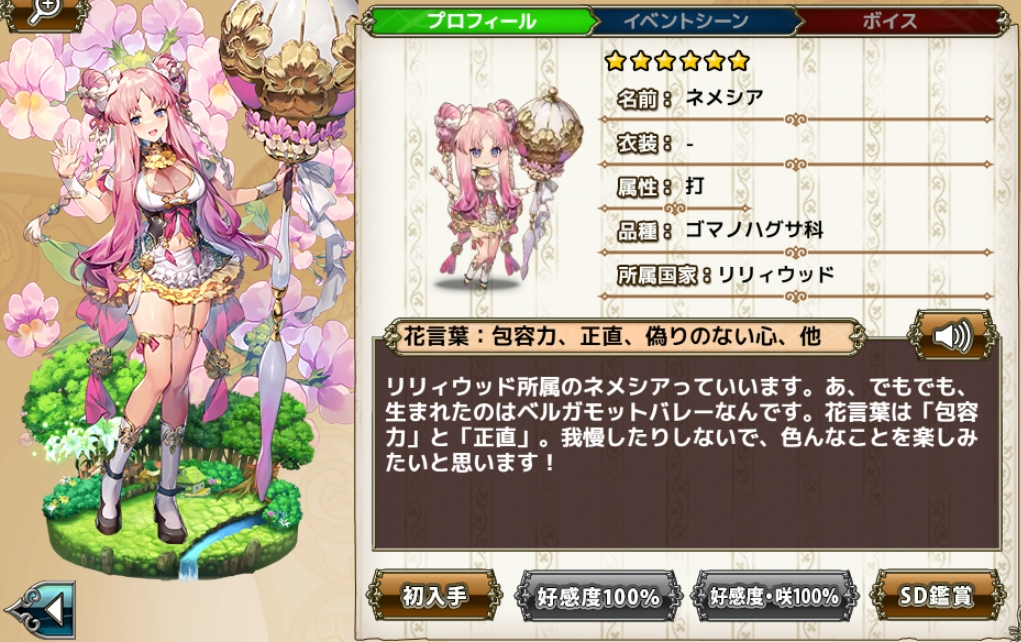 ネメシア Flower Knight Girl Wiki