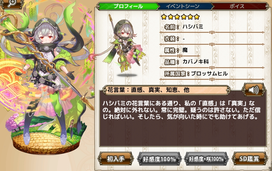 ハシバミ Flower Knight Girl Wiki