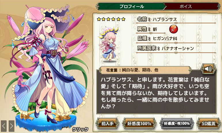 ハブランサス Flower Knight Girl Wiki