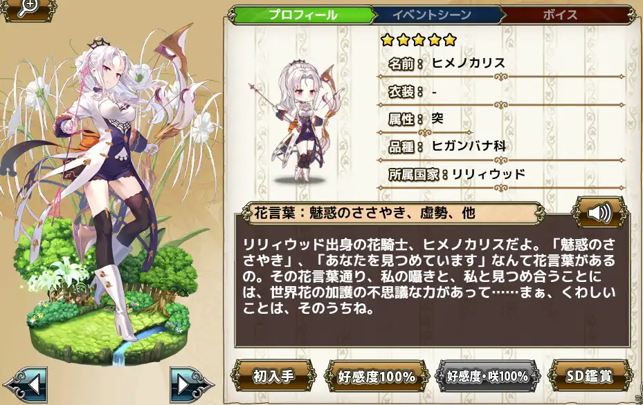 ヒメノカリス Flower Knight Girl Wiki